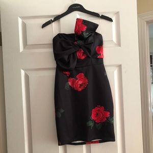 Charlotte Russe Strapless Rose Dress